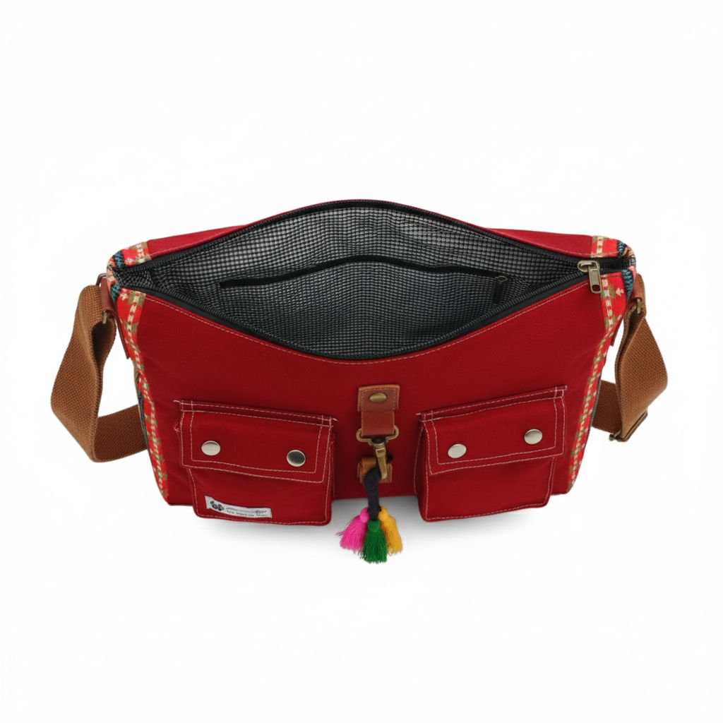 Red Women Messenger Sling Bag - Stylish & Functional